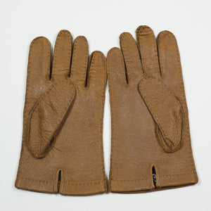 Cork real peccary unlined gloves