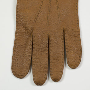 Cork real peccary unlined gloves