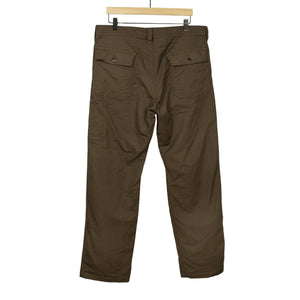 Kaki Cotton Biella Trousers - Made in Italy